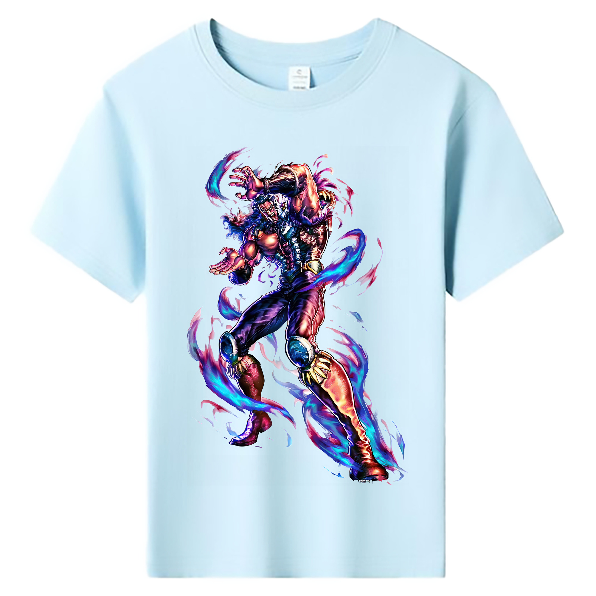 （画像用） 北斗の拳 Fist of the North Star 綿100％キッズTシャツ（フロントプリント）